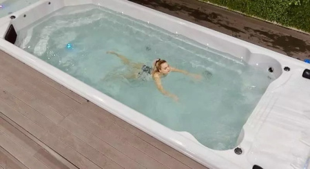 Плавательный СПА бассейн с противотоком Bigeer Гранде 690x240x158см